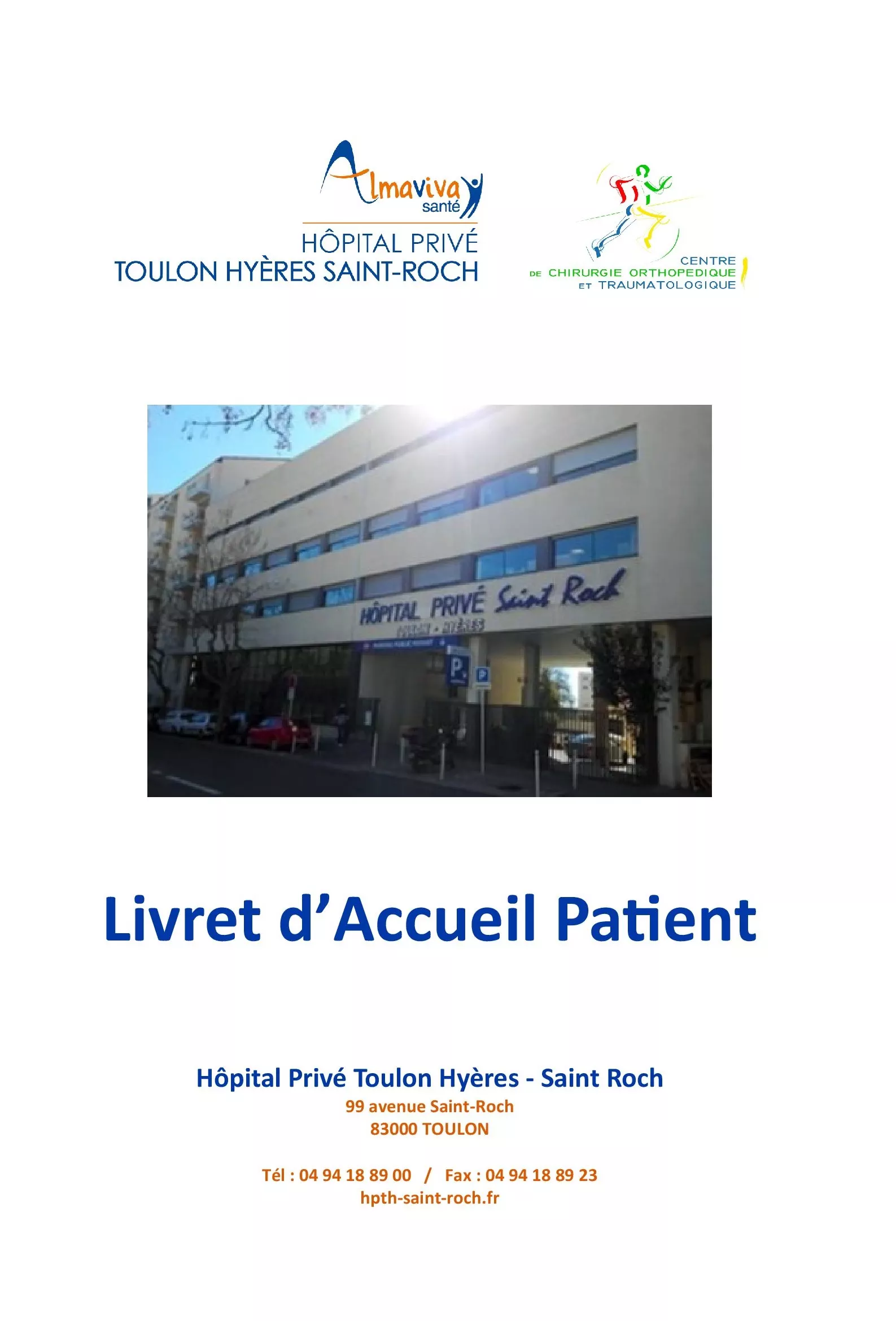 Livret d’Accueil Patient - Général