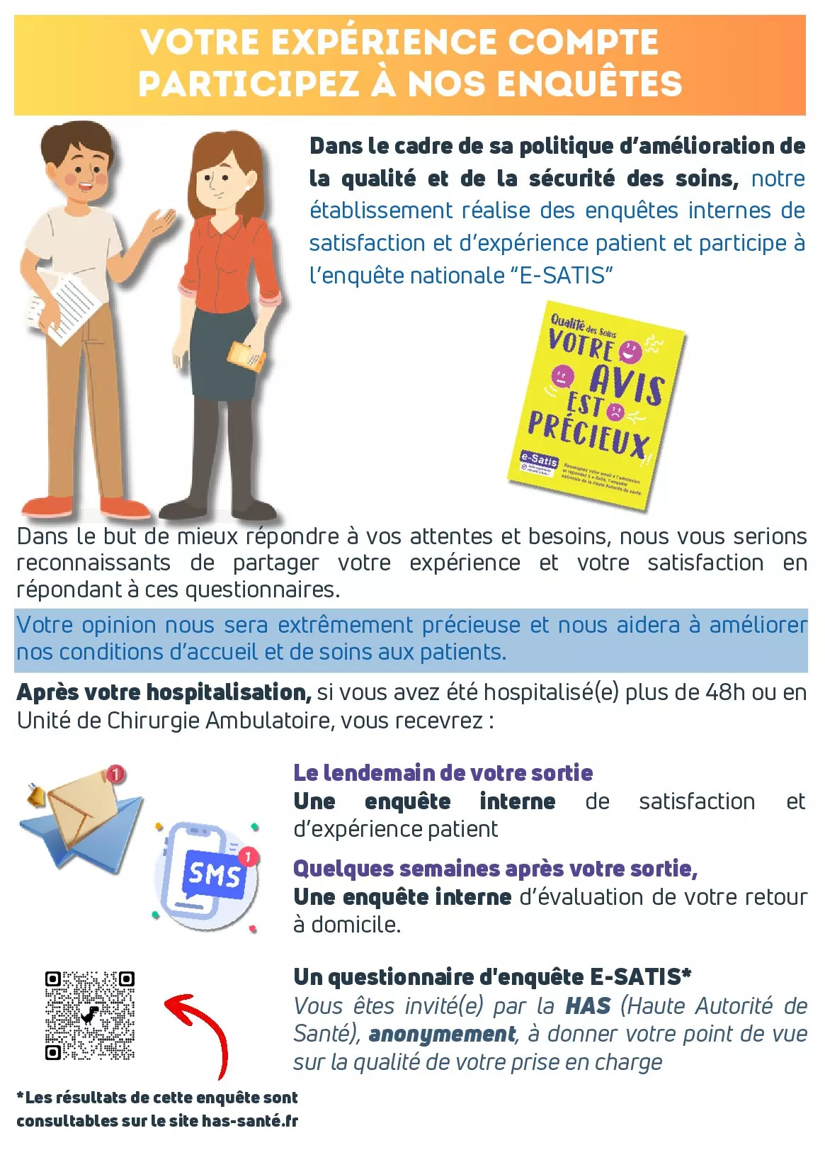 Flyer - Satisfaction et droits des usagers